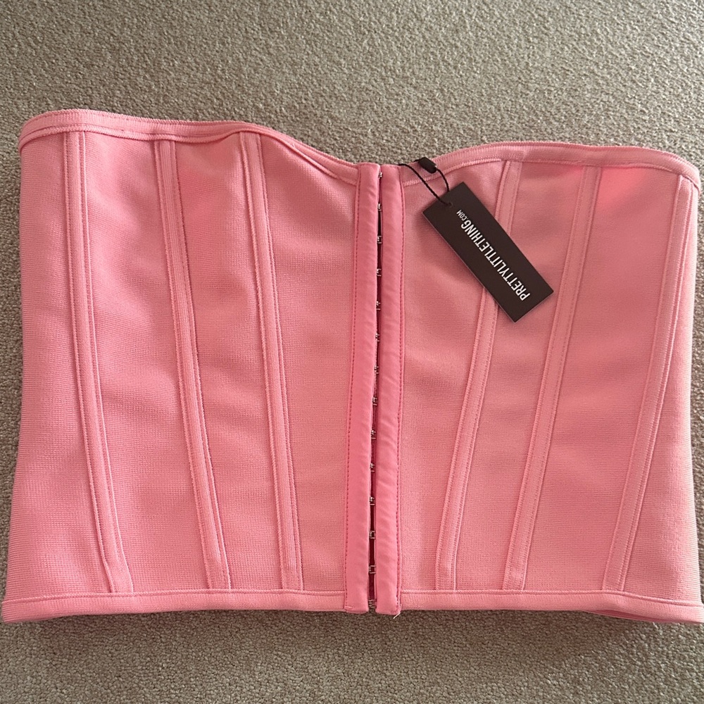 PrettyLittleThing Blush Pink Bustier